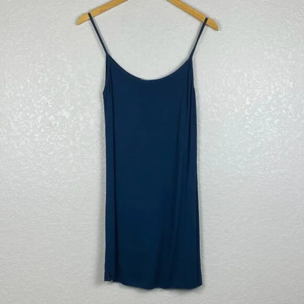 Sofia Jersey Slip Dress Womens Small Spaghetti Straps Stretch Minimalist Italy - Picture 1 of 9